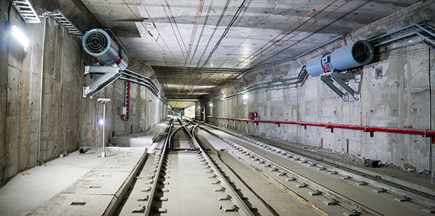 سیستم تهویه تونل ادامه خط یک قطار شهری مشهد