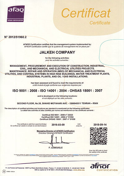 ISO 9001-ISO 14001- OHSAS 18001
