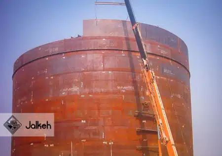 دو دستگاه مخزن یکصد هزار بشکه ای با سقف ثابت (M و N)