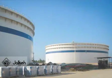 طراحی و احداث دو دستگاه مخزن ذخیره نفت خام